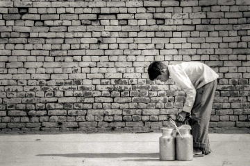 Humble Bowing. Kathmandu,  Nepal, 1988