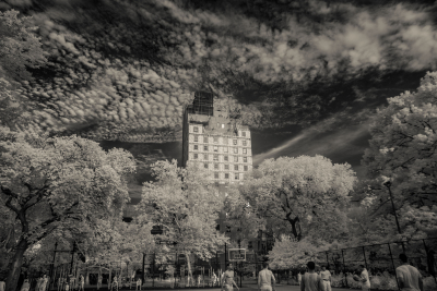 Court Battle. East Village, New York