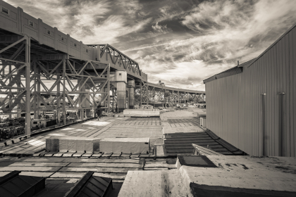 F Train Overpass. Brooklyn, New York