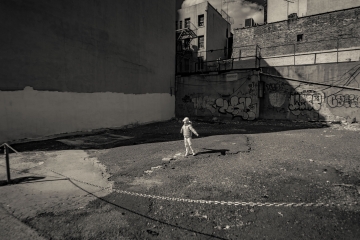 Child Standing. Chinatown, New York