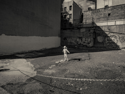 Child Standing. Chinatown, New York