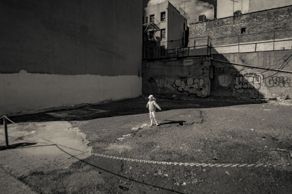 Child Standing. Chinatown, New York